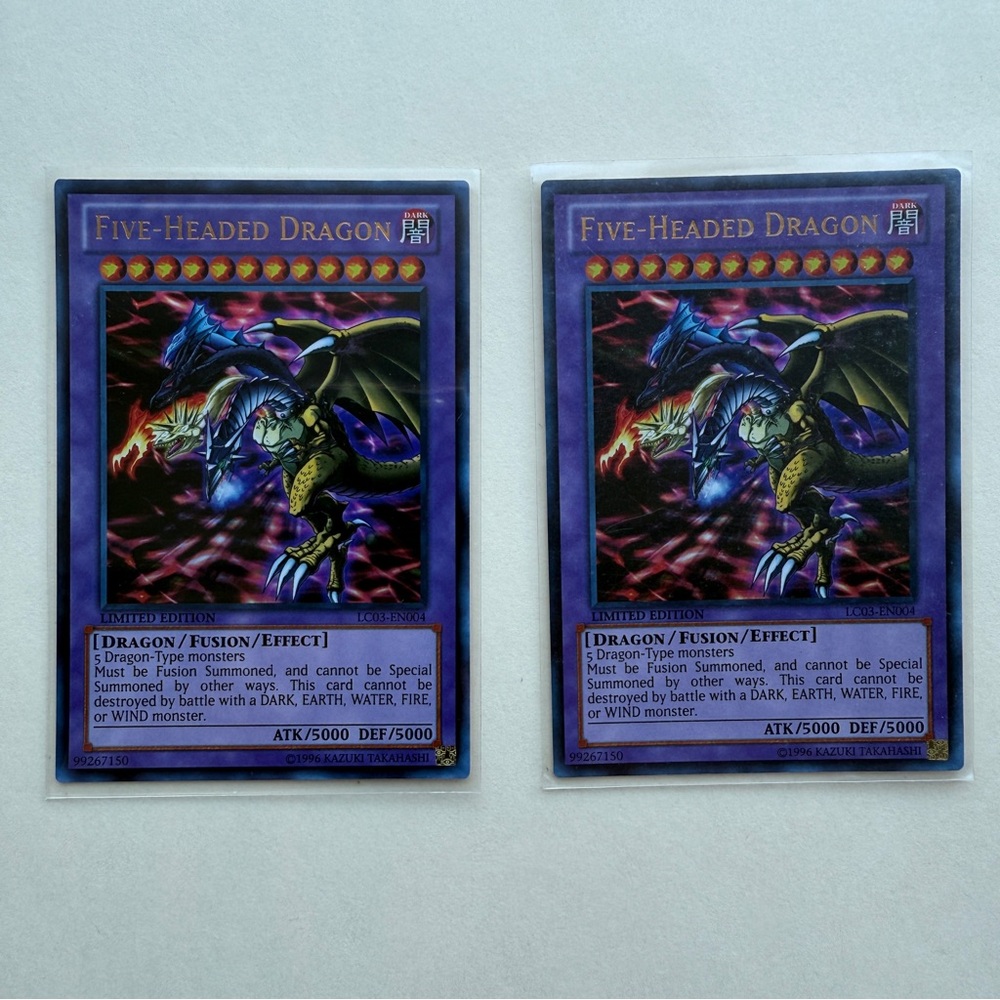 Yu Gi Oh Five-Headed Dragon Card
